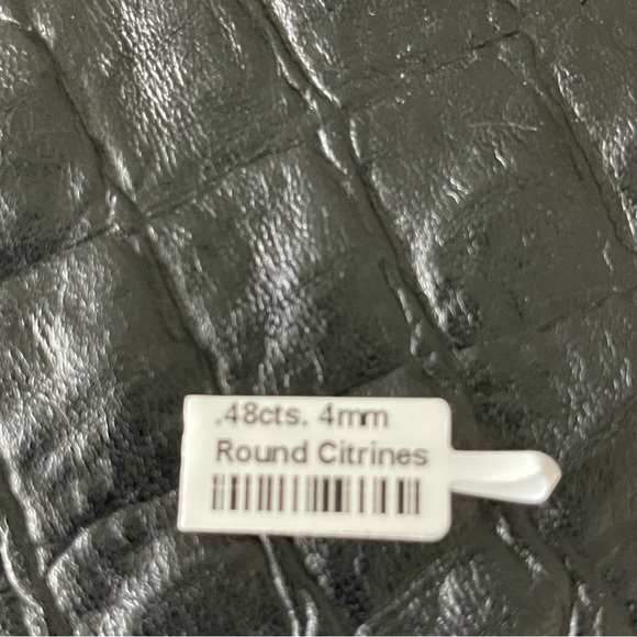 Sterling silver 925 Flower Citrine earrings - Picture 6 of 8